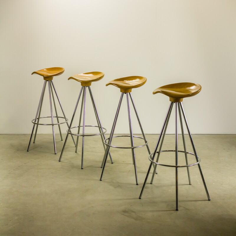 Set of 4 Knoll "Jamaica" stools in beech, Pepe CORTES - 1990s