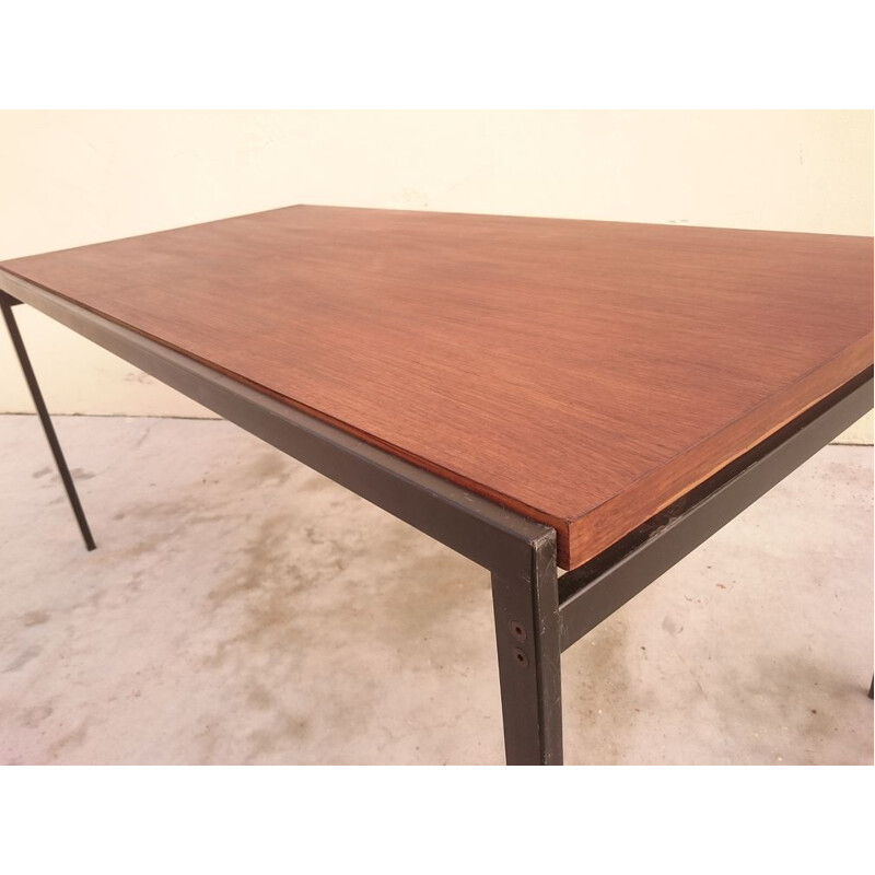 Large Scandinavian vintage teak table by Cees Braackman, 1950s