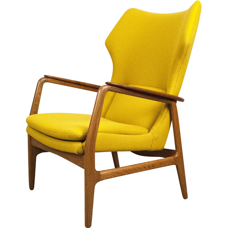 Bovenkamp "wing" armchair in teak and oak, Aksel Bender MADSEN - 1960s