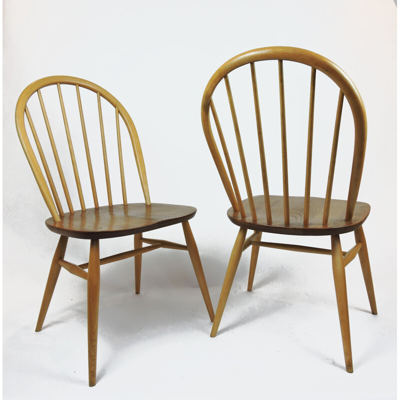Vintage Windsor Dining Chairs by Lucian Ercolani for Ercol, Set of 4