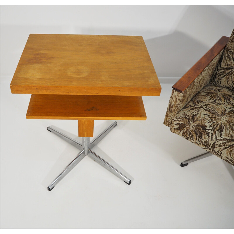 Vintage table and armchair from the Tatra Czech production 1970
