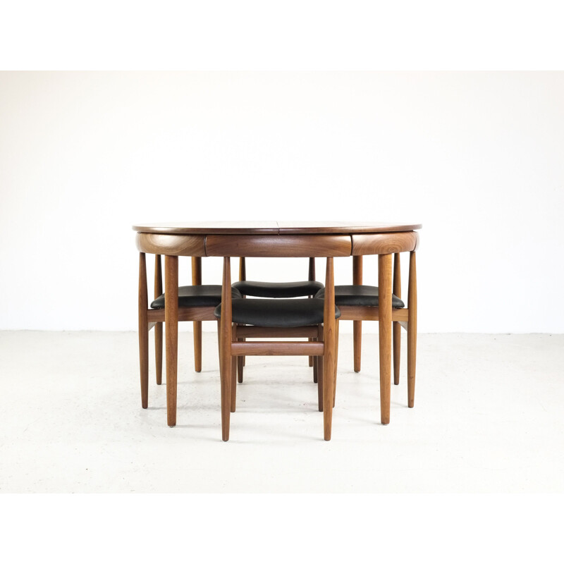 Vintage danish dining set in teak by Hans Olsen for Frem Røjle 1970