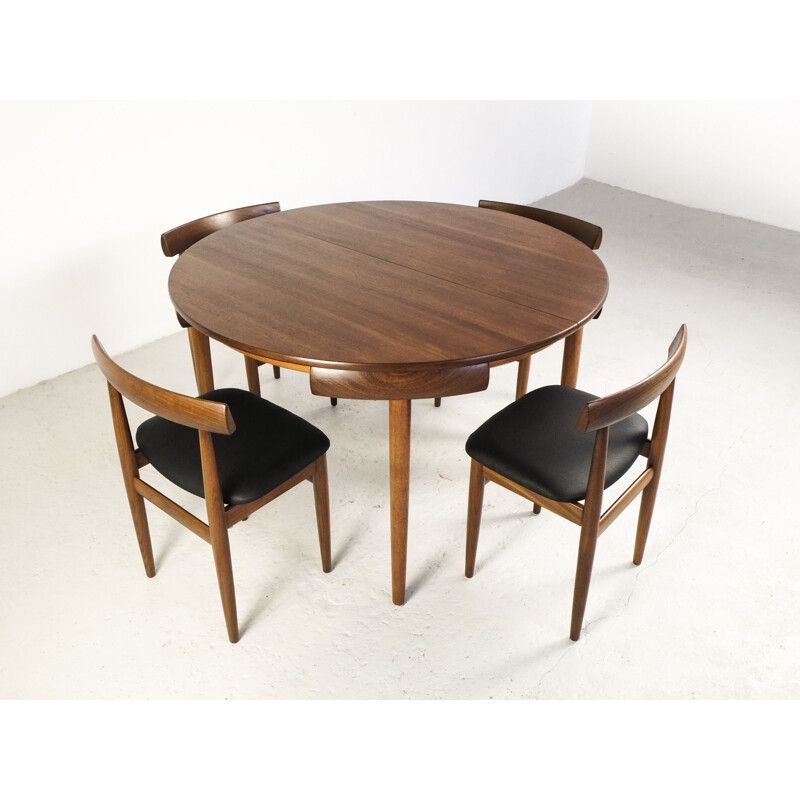 Vintage danish dining set in teak by Hans Olsen for Frem Røjle 1970