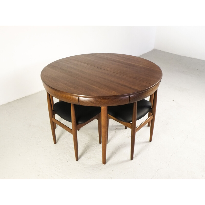 Vintage danish dining set in teak by Hans Olsen for Frem Røjle 1970