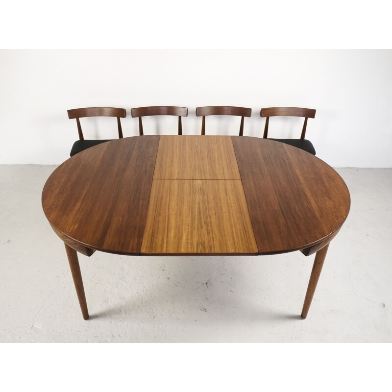 Vintage danish dining set in teak by Hans Olsen for Frem Røjle 1970