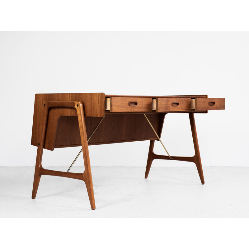 Bureau vintage danois en teck par Arne Wahl Iversen 1960