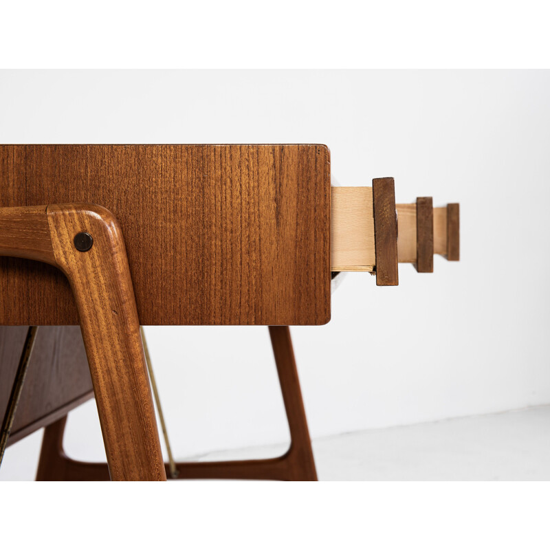 Vintage danish desk in teak by Arne Wahl Iversen 1960