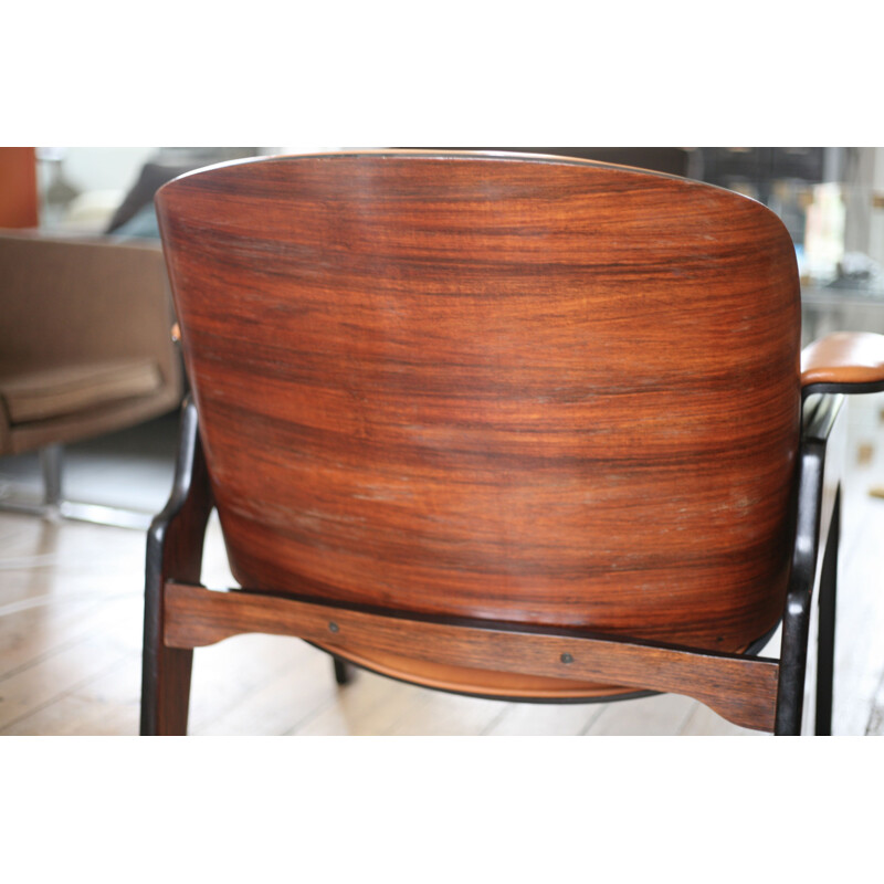 Fauteuil lounge vintage de Ico Parisi, édition MIM ROMA, Italie, cira 1960