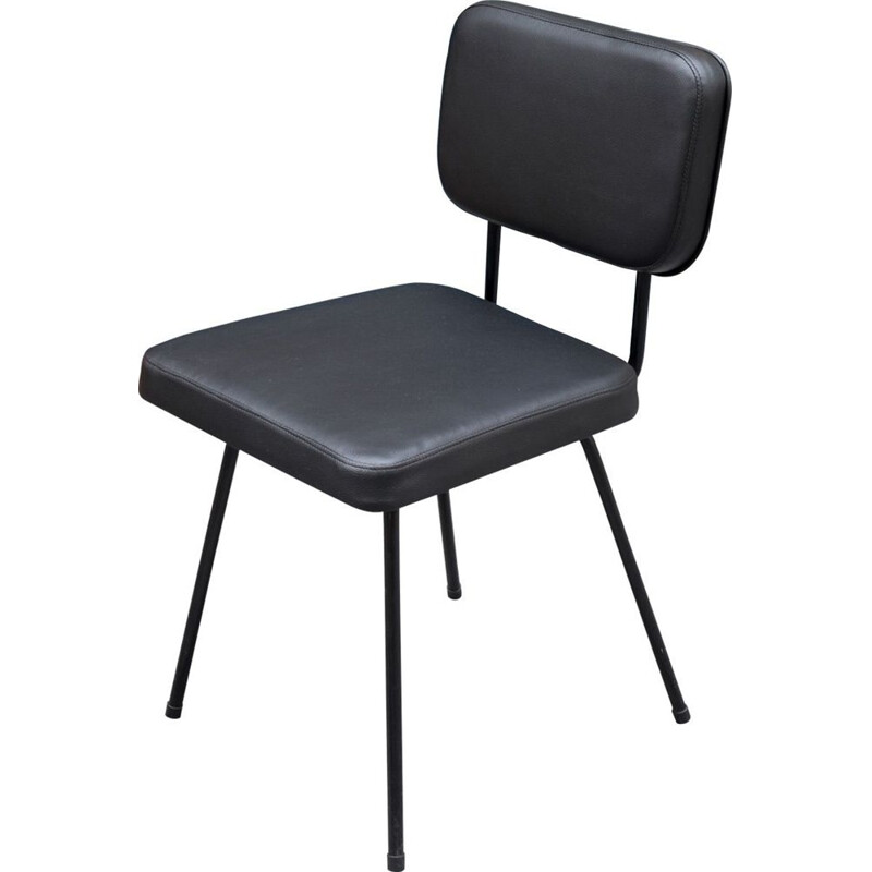 Vintage Simard chair in black skai for Airborne 