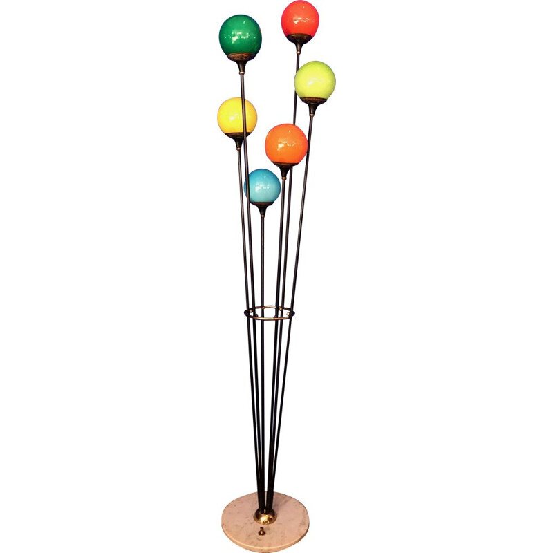 Vintage Alberello floor lamp by Bruno Gatta for Stilnovo, Italy 1960s