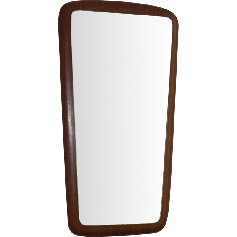 Scandinavian vintage teak mirror 1960s