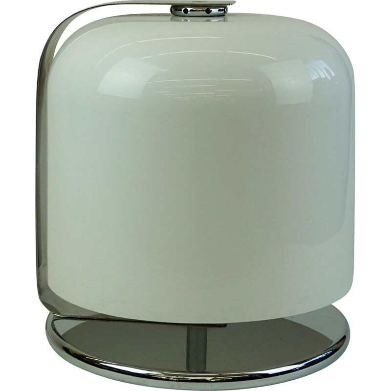 Italian Midcentury Modern Chrome Table Lamp Alvise by Luigi Massoni for Guzzini