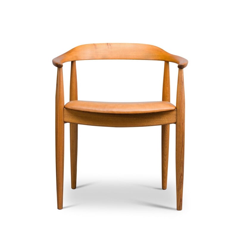 Danish mid-century oak desk chair by Illum Wikkelsø for Niels Eilersen, 1950s