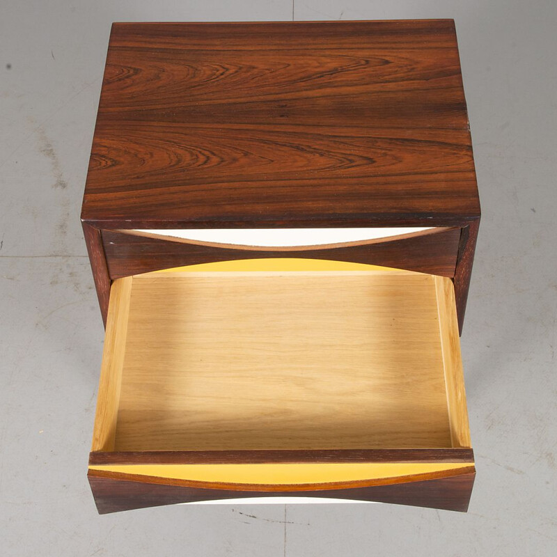 Pair of vintage Rosewood nightstands by Niels Clausen, 1960s