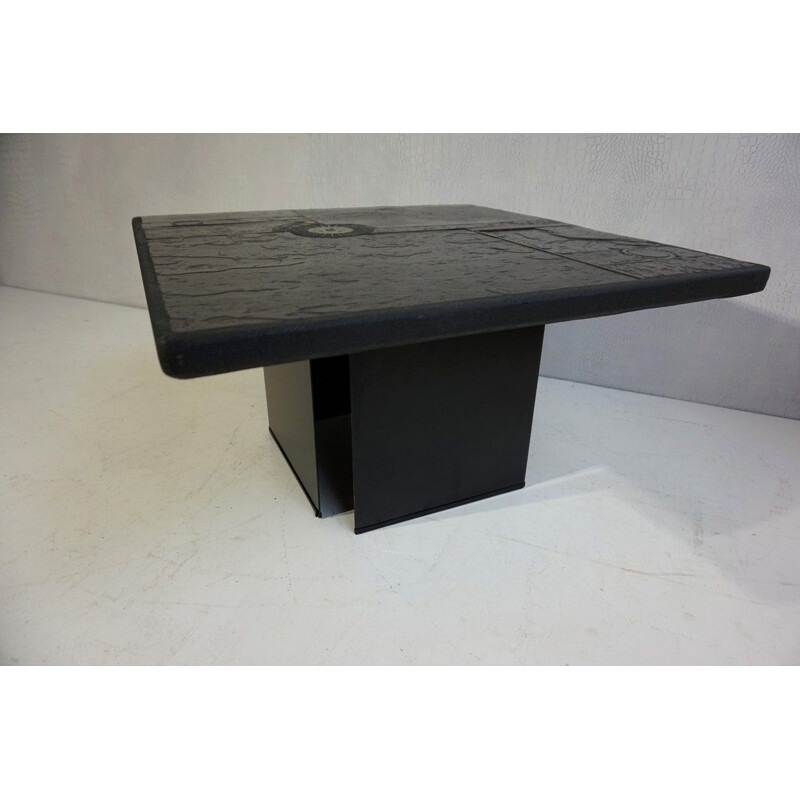 Small Brutalist Coffee Table, Side Table from Paul Kingma, 1980s