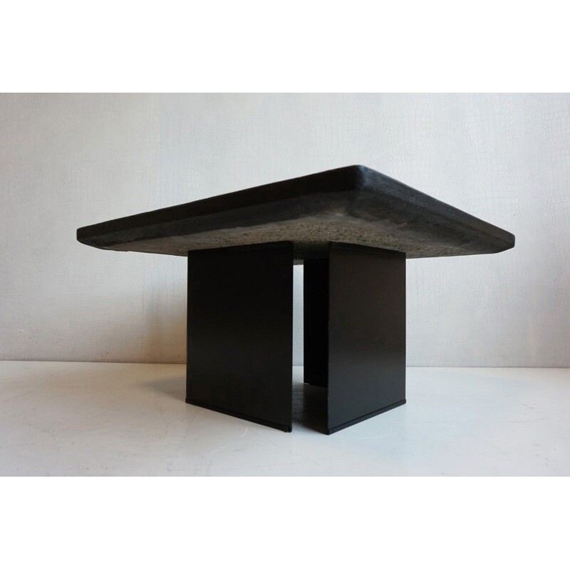 Small Brutalist Coffee Table, Side Table from Paul Kingma, 1980s