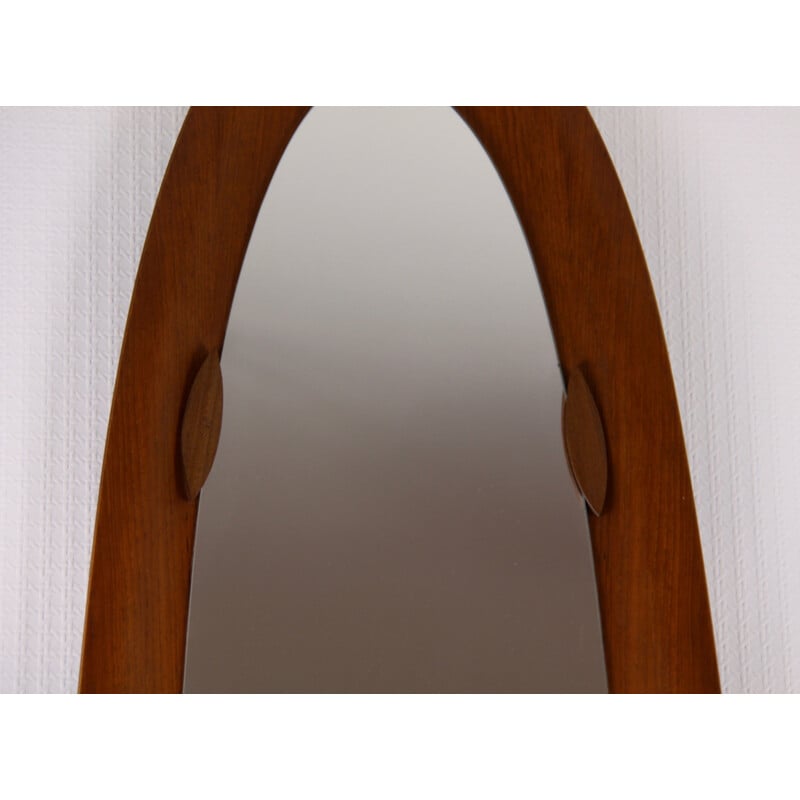 Vintage teak mirror, Italy, 1960