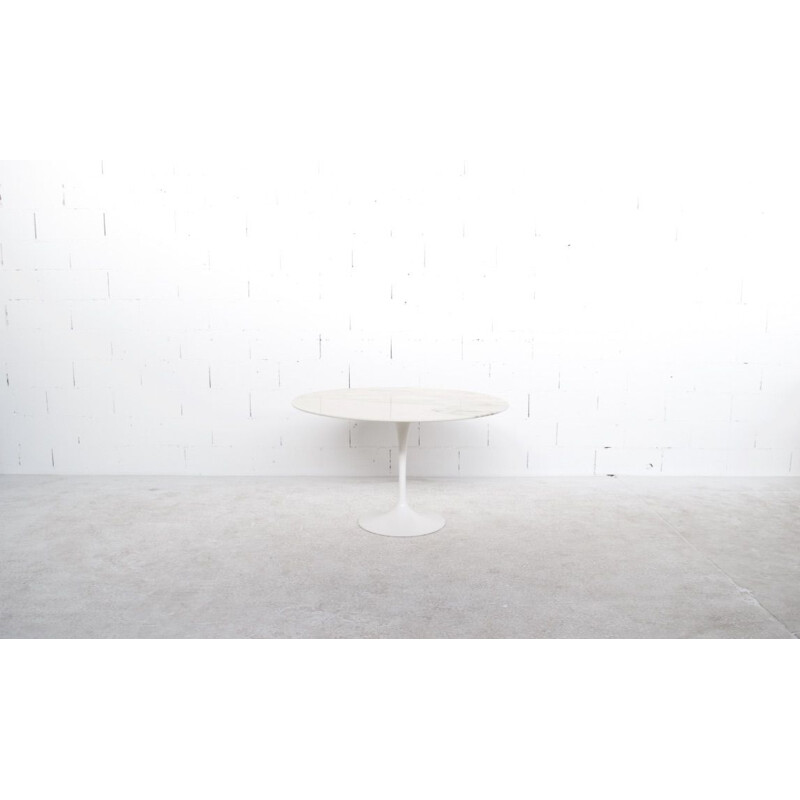 Vintage marble dining table by Eero Saarinen for Knoll International, 1970s