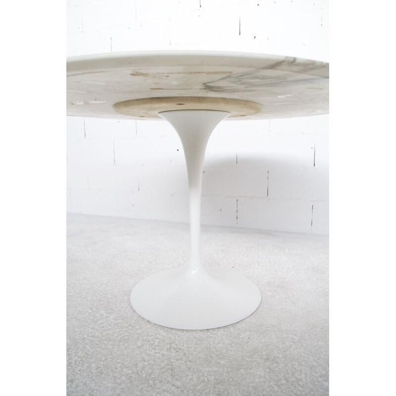 Vintage marble dining table by Eero Saarinen for Knoll International, 1970s