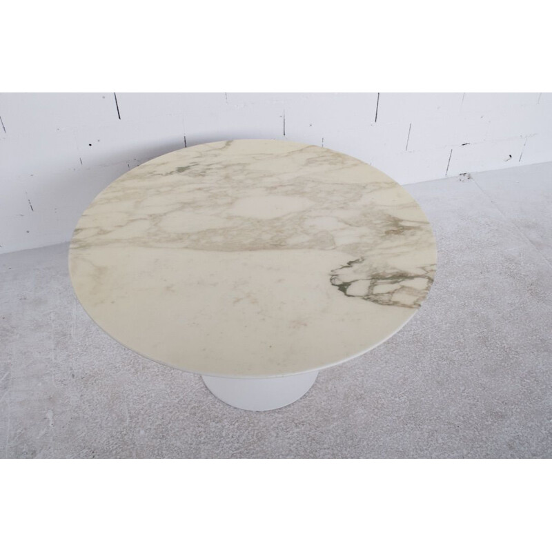 Vintage marble dining table by Eero Saarinen for Knoll International, 1970s