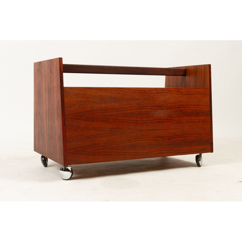 Magazine Rack in Rosewood by Rolf Hesland for Bruksbo 1960s