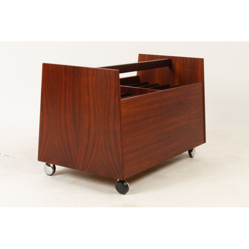 Magazine Rack in Rosewood by Rolf Hesland for Bruksbo 1960s