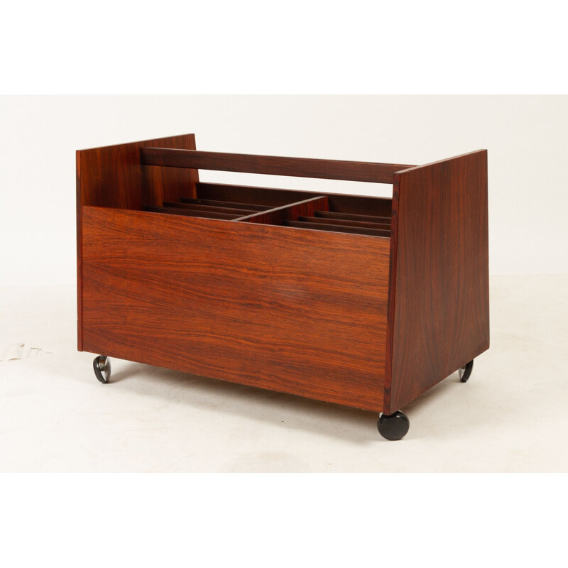 Magazine Rack in Rosewood by Rolf Hesland for Bruksbo 1960s