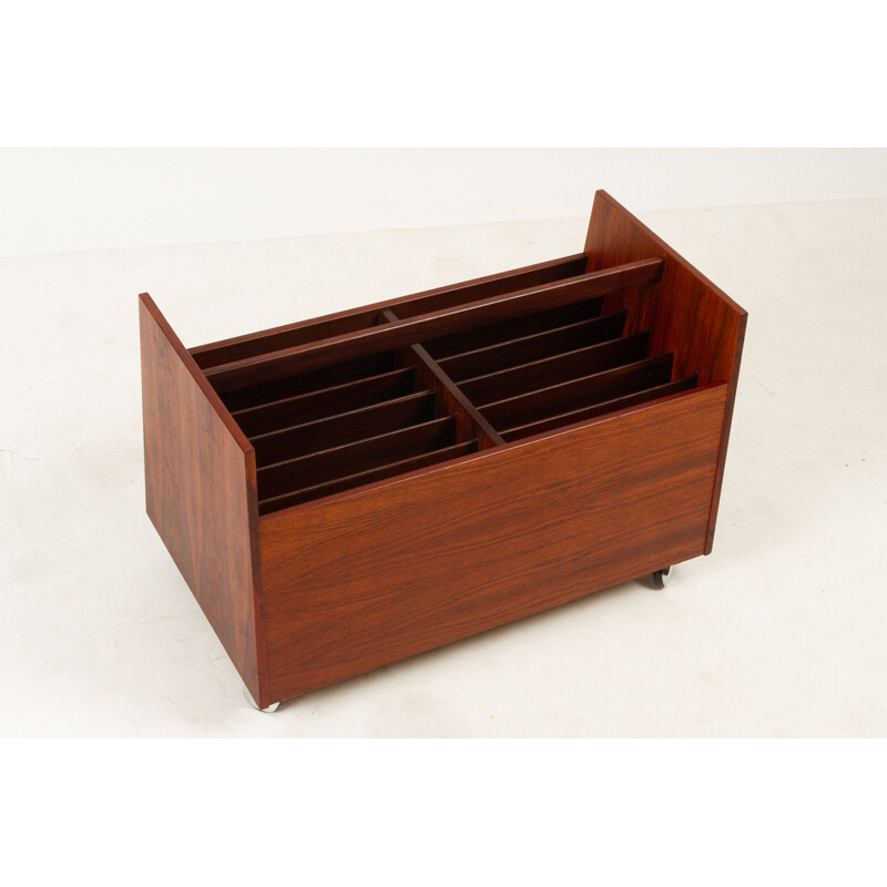 Magazine Rack in Rosewood by Rolf Hesland for Bruksbo 1960s