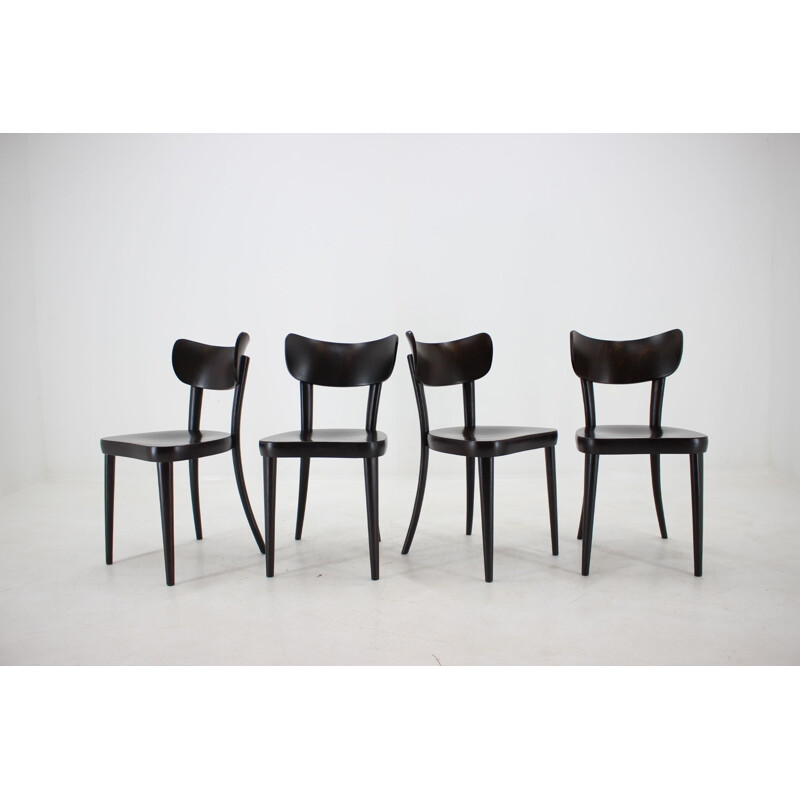 Set of 4 vintage Dining Chairs by Thon Thonet, 1960s