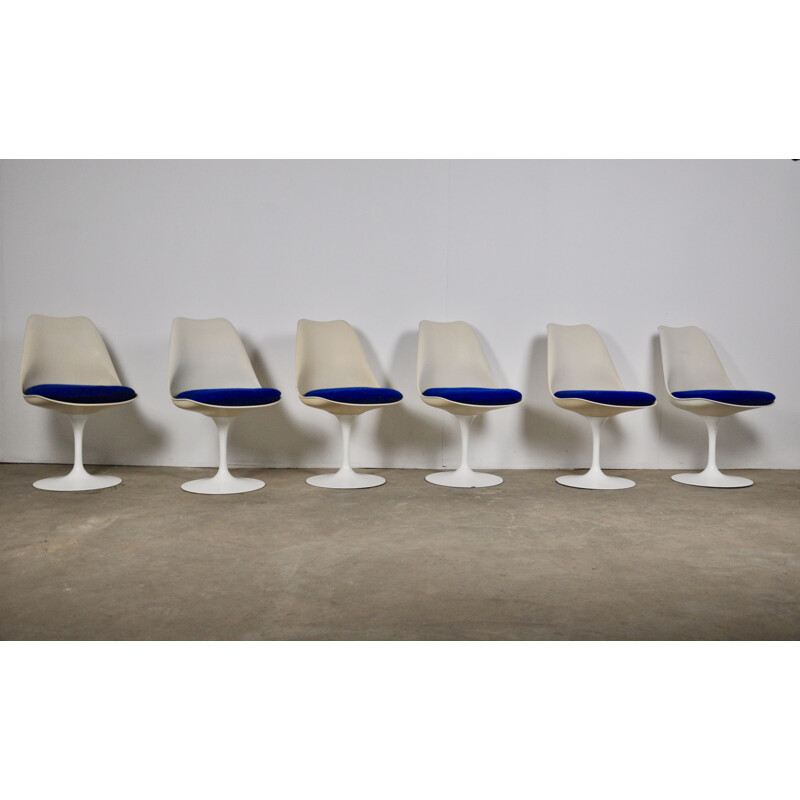 Set of 6 Tulip chairs by Eero Saarinen for Knoll International, 1960s