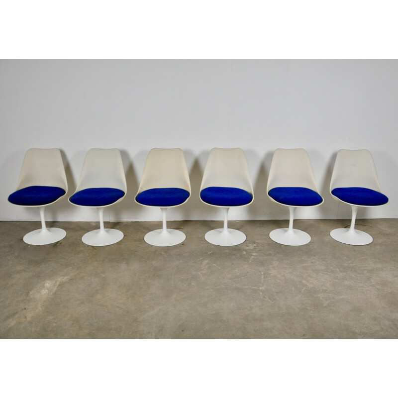 Set of 6 Tulip chairs by Eero Saarinen for Knoll International, 1960s