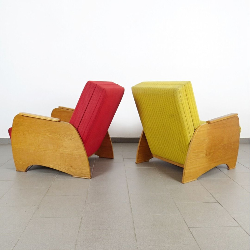 Pair of vintage folding armchairs, 1970s