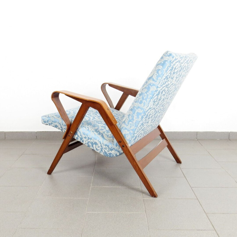 Pair of vintage wooden armchairs by František Jirák, Czechoslovakia 1970