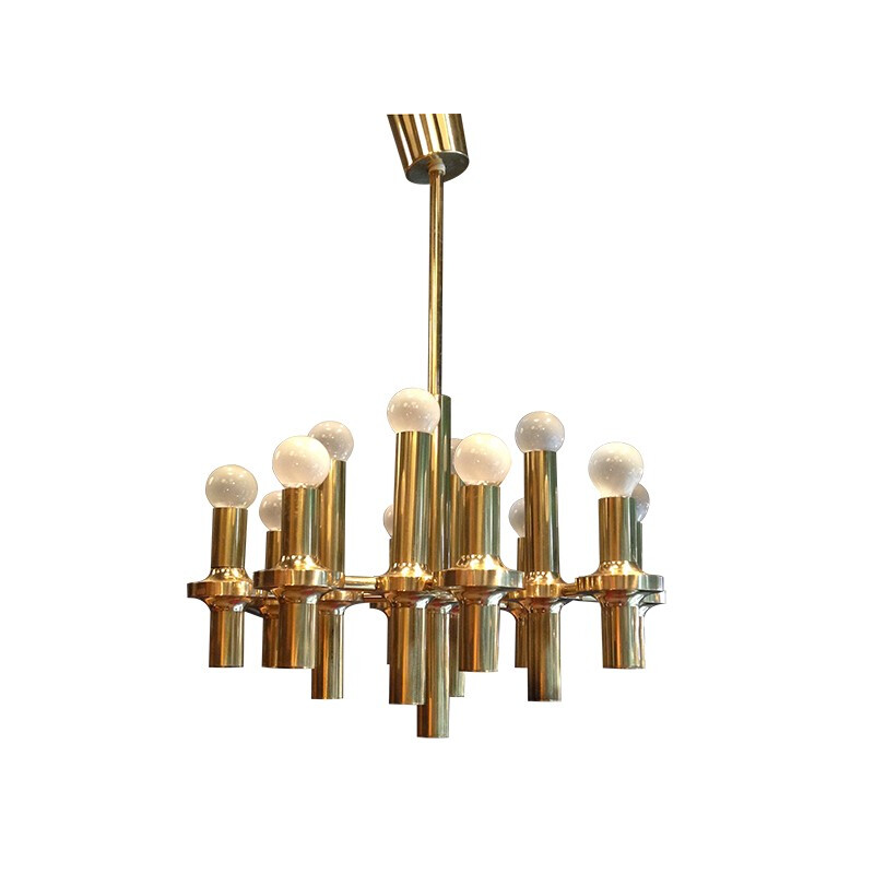 Brass chandelier - 1960s