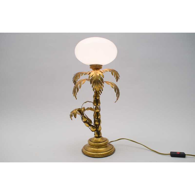 Vintage palm tree table lamp by Hans Kögl, Germany 1970