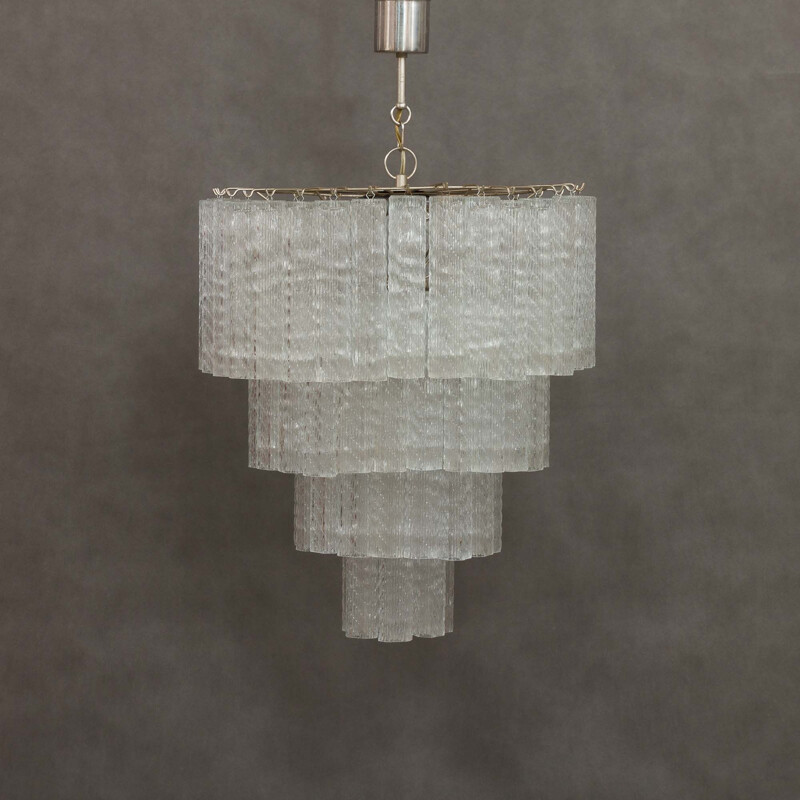 Vintage Venini Murano glass chandelier 1960