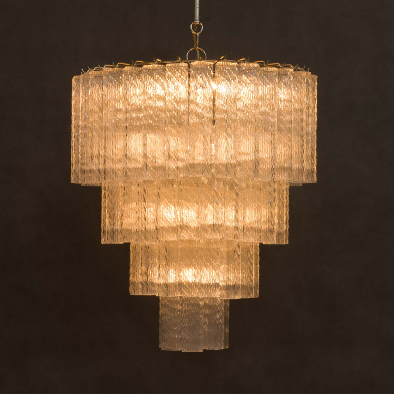 Vintage Venini Murano glass chandelier 1960