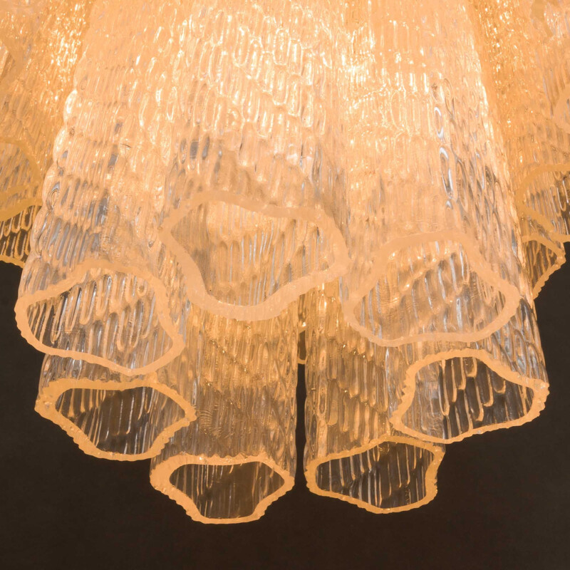 Lustre vintage en verre de Murano par Venini, 1960