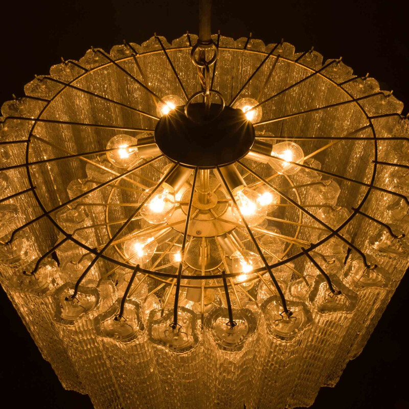 Vintage Venini Murano glass chandelier 1960