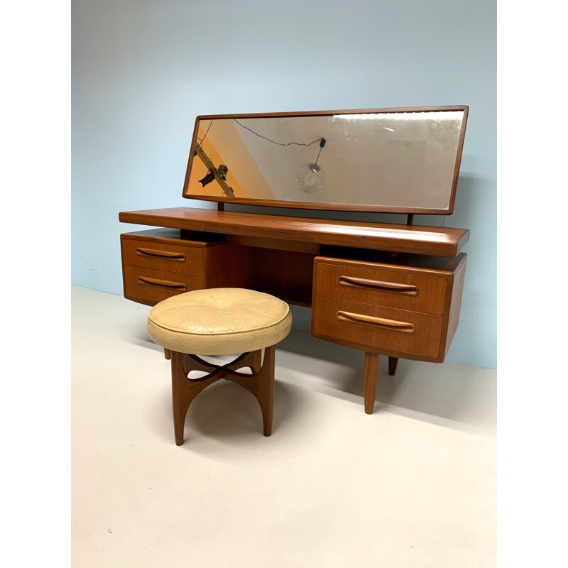 Vintage G-plan dressing table with stool 1960’s