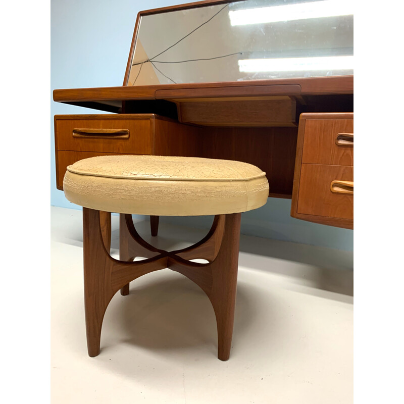 Vintage G-plan dressing table with stool 1960’s