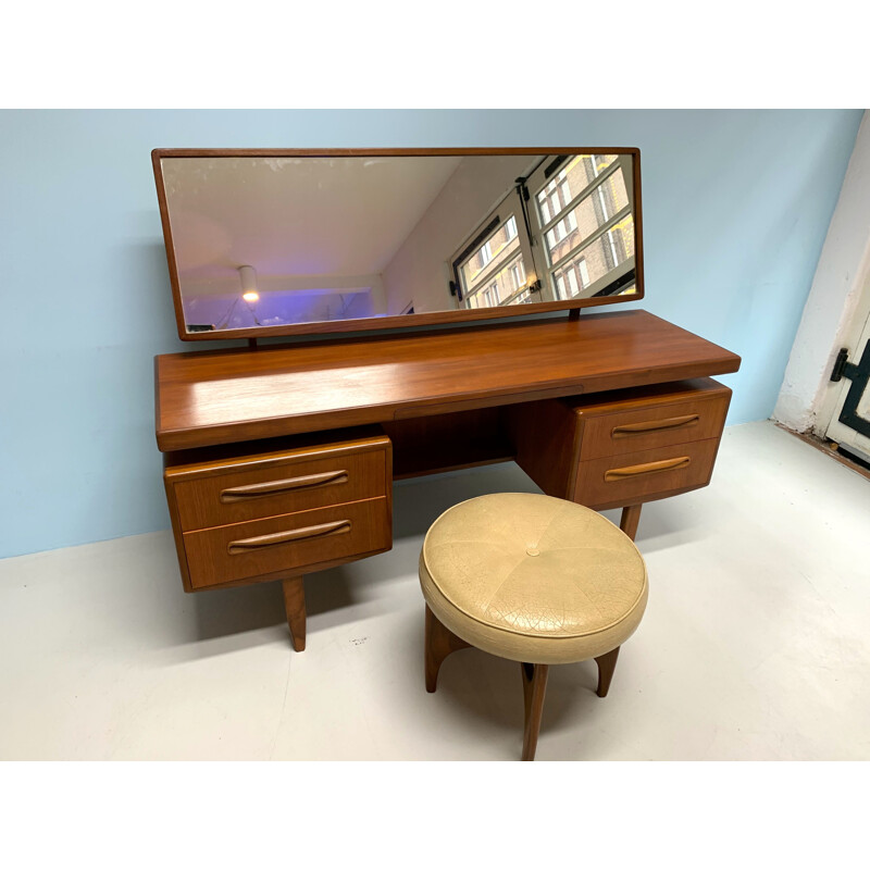 Vintage G-plan dressing table with stool 1960’s