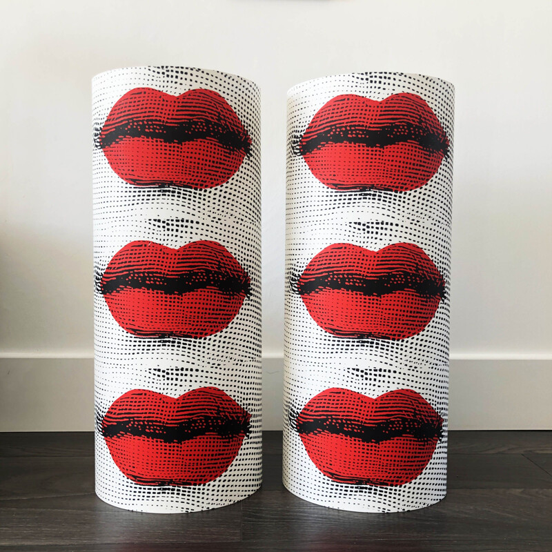 Large vintage floor or table lamp Pietro Fornasetti, Italy1990