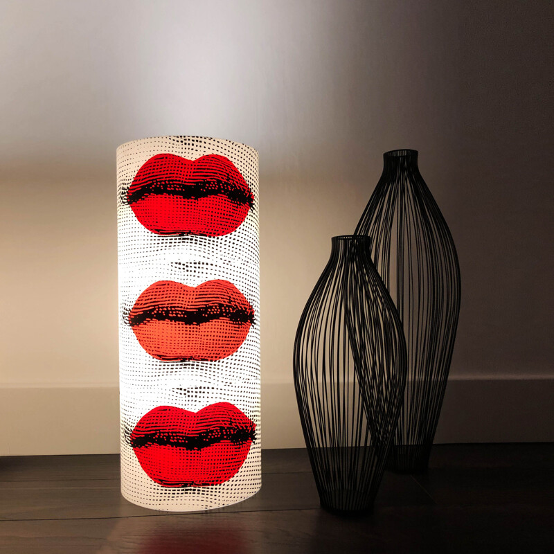 Large vintage floor or table lamp Pietro Fornasetti, Italy1990