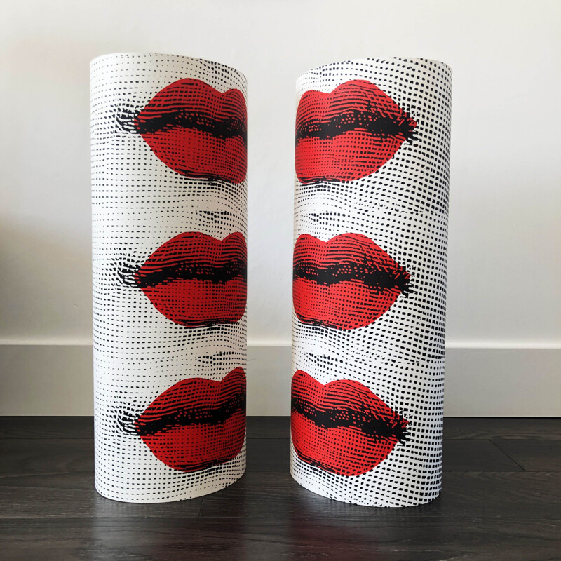 Large vintage floor or table lamp Pietro Fornasetti, Italy1990