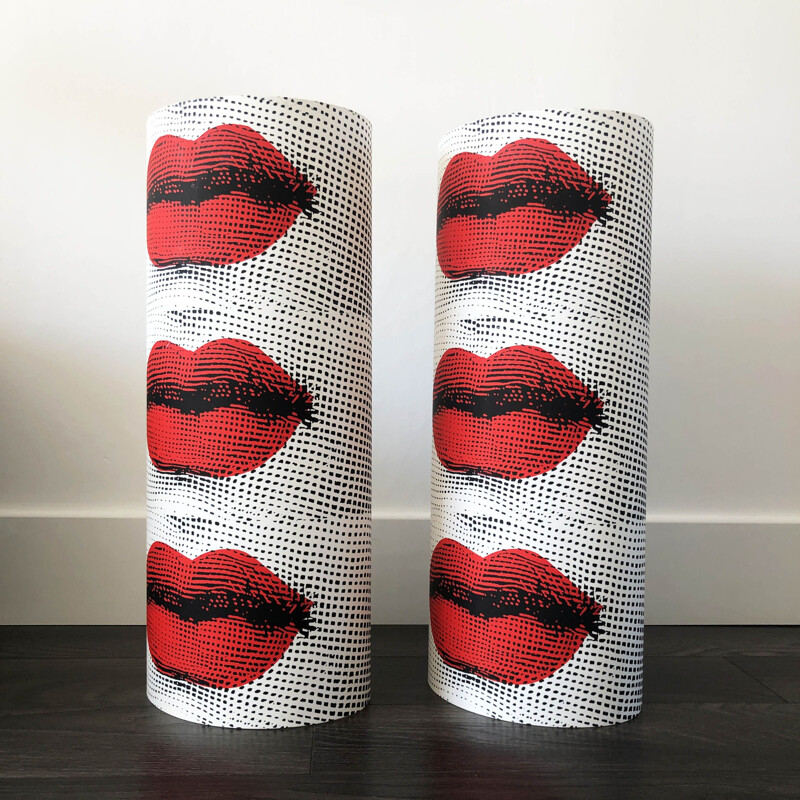 Large vintage floor or table lamp Pietro Fornasetti, Italy1990