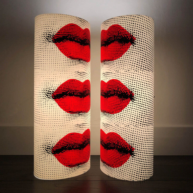 Large vintage floor or table lamp Pietro Fornasetti, Italy1990