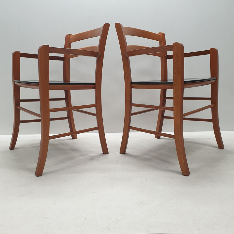 Set of 6 Marocca Dining chairs by Vico Magistretti for e DePadova, 1987