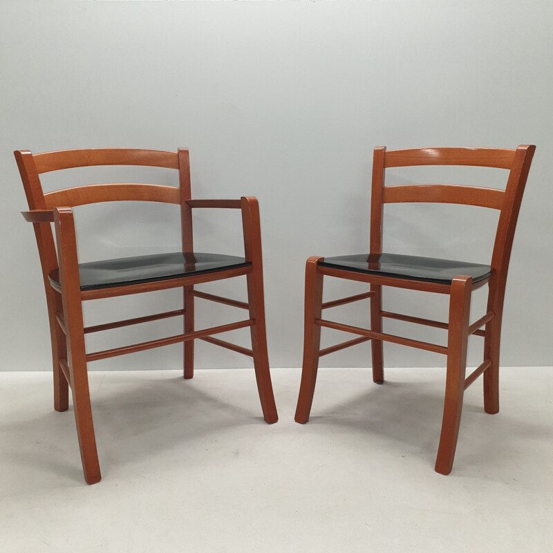 Set of 6 Marocca Dining chairs by Vico Magistretti for e DePadova, 1987