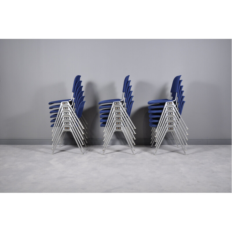 Set of 18 Model 1601 Stackable Chair By Don Albinson For Knoll International,1960